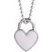 Enamel Heart Necklace or Pendant