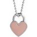 Enamel Heart Necklace or Pendant