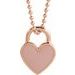 Enamel Heart Necklace or Pendant