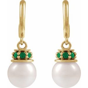 Pearl Hoop Earrings