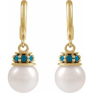 Pearl Hoop Earrings