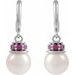 Pearl Hoop Earrings
