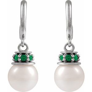 Pearl Hoop Earrings