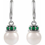 Pearl Hoop Earrings