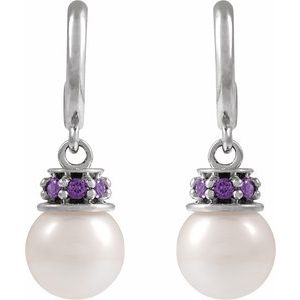Pearl Hoop Earrings