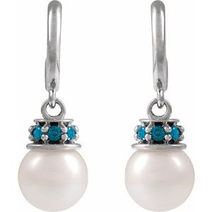 Pearl Hoop Earrings