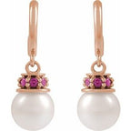 Pearl Hoop Earrings