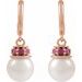 Pearl Hoop Earrings