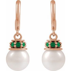 Pearl Hoop Earrings