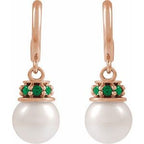 Pearl Hoop Earrings