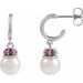 Pearl Hoop Earrings