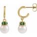 Pearl Hoop Earrings