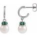 Pearl Hoop Earrings
