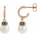Pearl Hoop Earrings