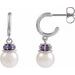 Pearl Hoop Earrings