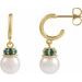 Pearl Hoop Earrings