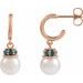 Pearl Hoop Earrings