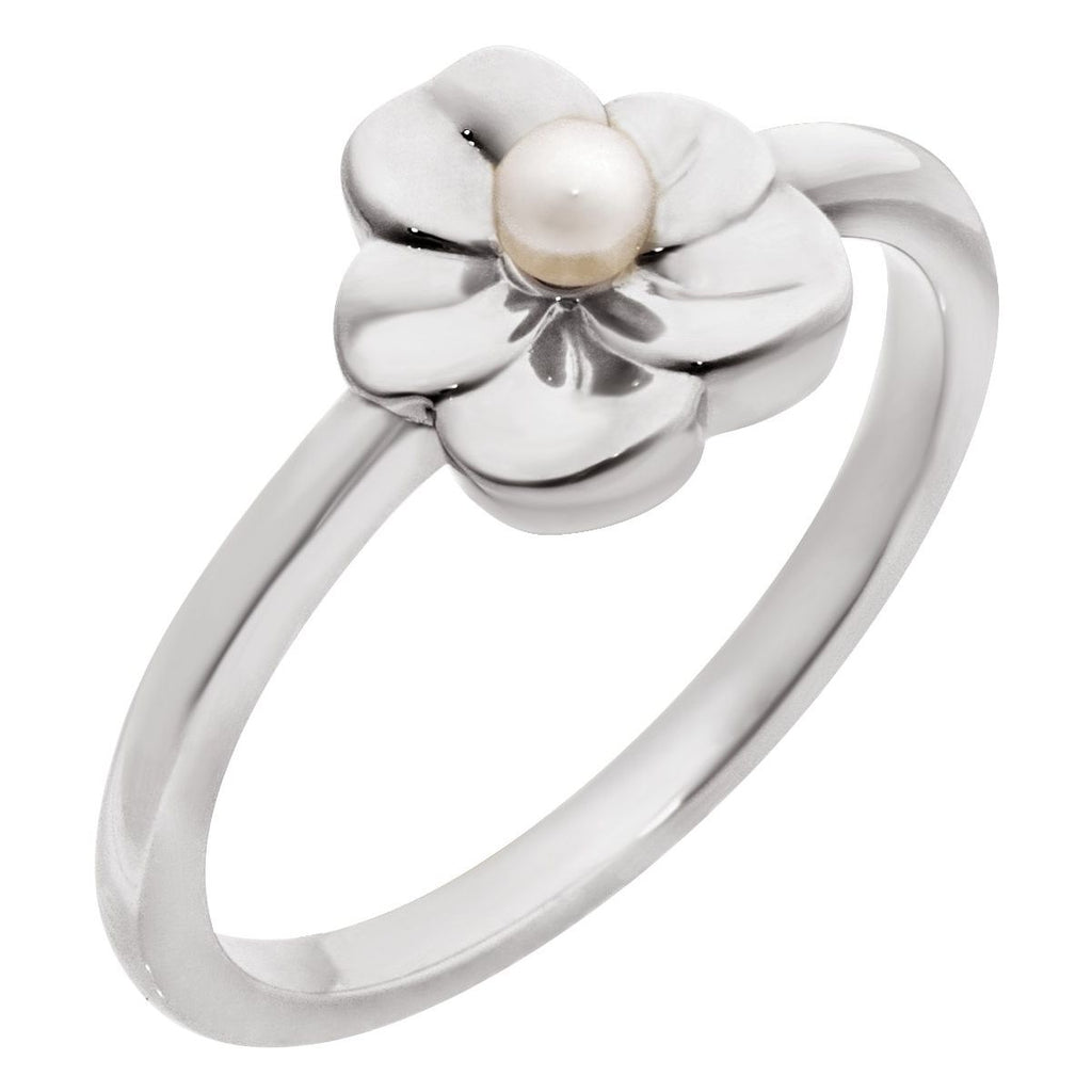 Floral Pearl Ring