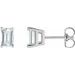Emerald 4-Prong Stud Earrings