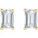 Emerald 4-Prong Stud Earrings
