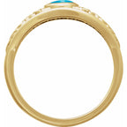 Floral Cabochon Ring