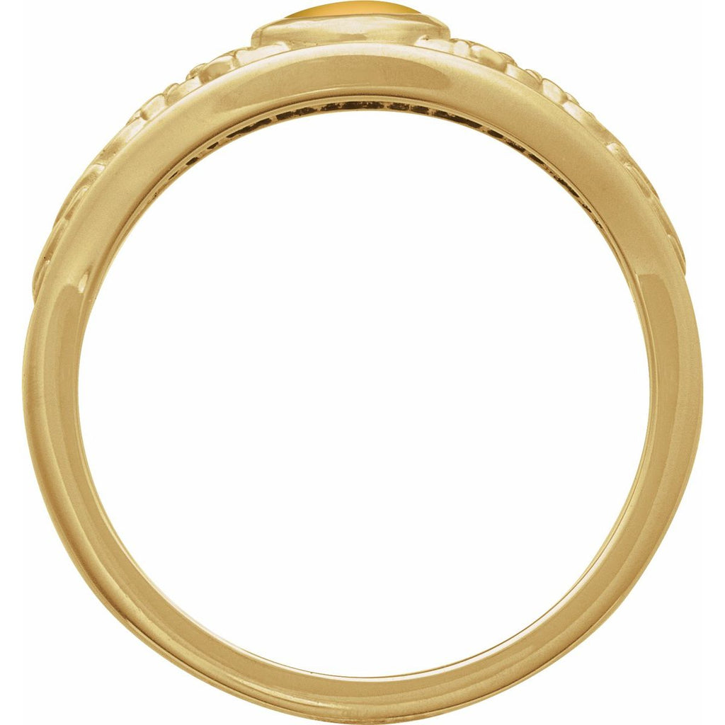 Floral Cabochon Ring