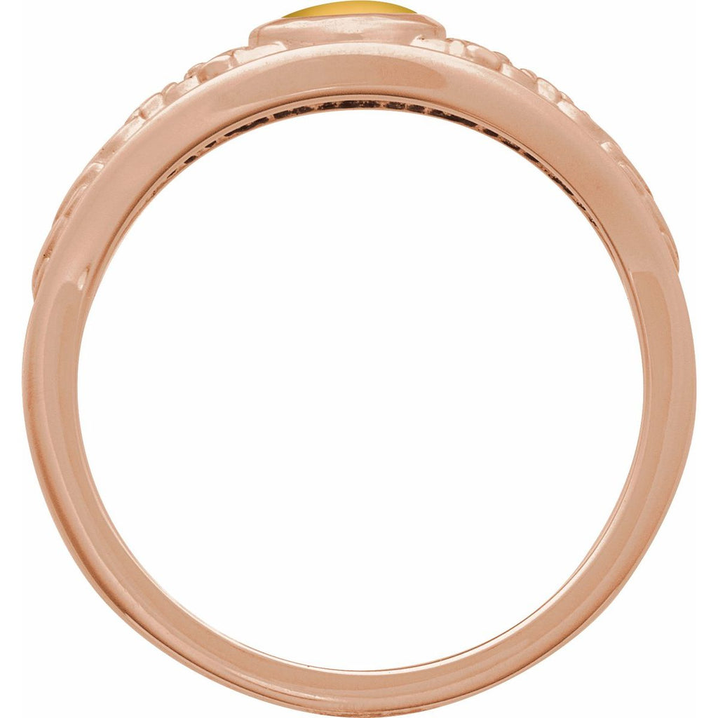 Floral Cabochon Ring