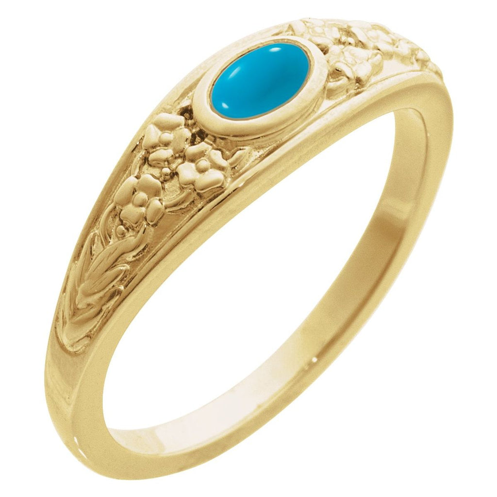 Floral Cabochon Ring