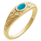 Floral Cabochon Ring