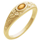 Floral Cabochon Ring