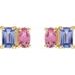 Two-Stone Stud Earrings