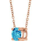 Solitaire Slide Necklace or Pendant
