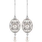 Vintage-Inspired Pearl Earrings