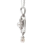 Pearl Granulated Filigree Necklace