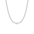 13 ⅓ ctw Round LGD Heart Center Tennis Necklace - 18 Inches - Signature Collection