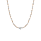 13 ⅓ ctw Round LGD Heart Center Tennis Necklace - 18 Inches - Signature Collection