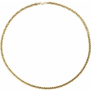 3.25 mm Hollow Palma Wheat Chain