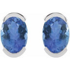 Half-Bezel Solitaire Stud Earrings