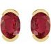 Half-Bezel Solitaire Stud Earrings