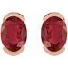 Half-Bezel Solitaire Stud Earrings