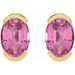 Half-Bezel Solitaire Stud Earrings
