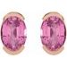 Half-Bezel Solitaire Stud Earrings