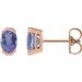 Half-Bezel Solitaire Stud Earrings