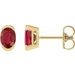 Half-Bezel Solitaire Stud Earrings
