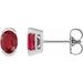 Half-Bezel Solitaire Stud Earrings