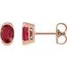 Half-Bezel Solitaire Stud Earrings