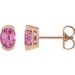 Half-Bezel Solitaire Stud Earrings