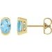 Half-Bezel Solitaire Stud Earrings