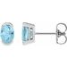 Half-Bezel Solitaire Stud Earrings