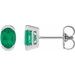 Half-Bezel Solitaire Stud Earrings